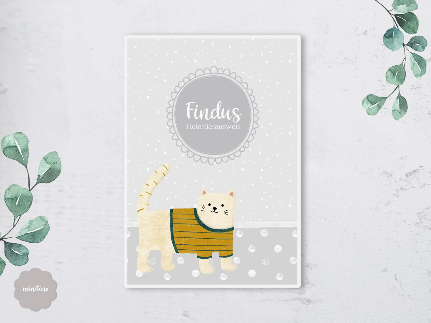 Heimtierausweis, Impfpass Hülle, für Katze