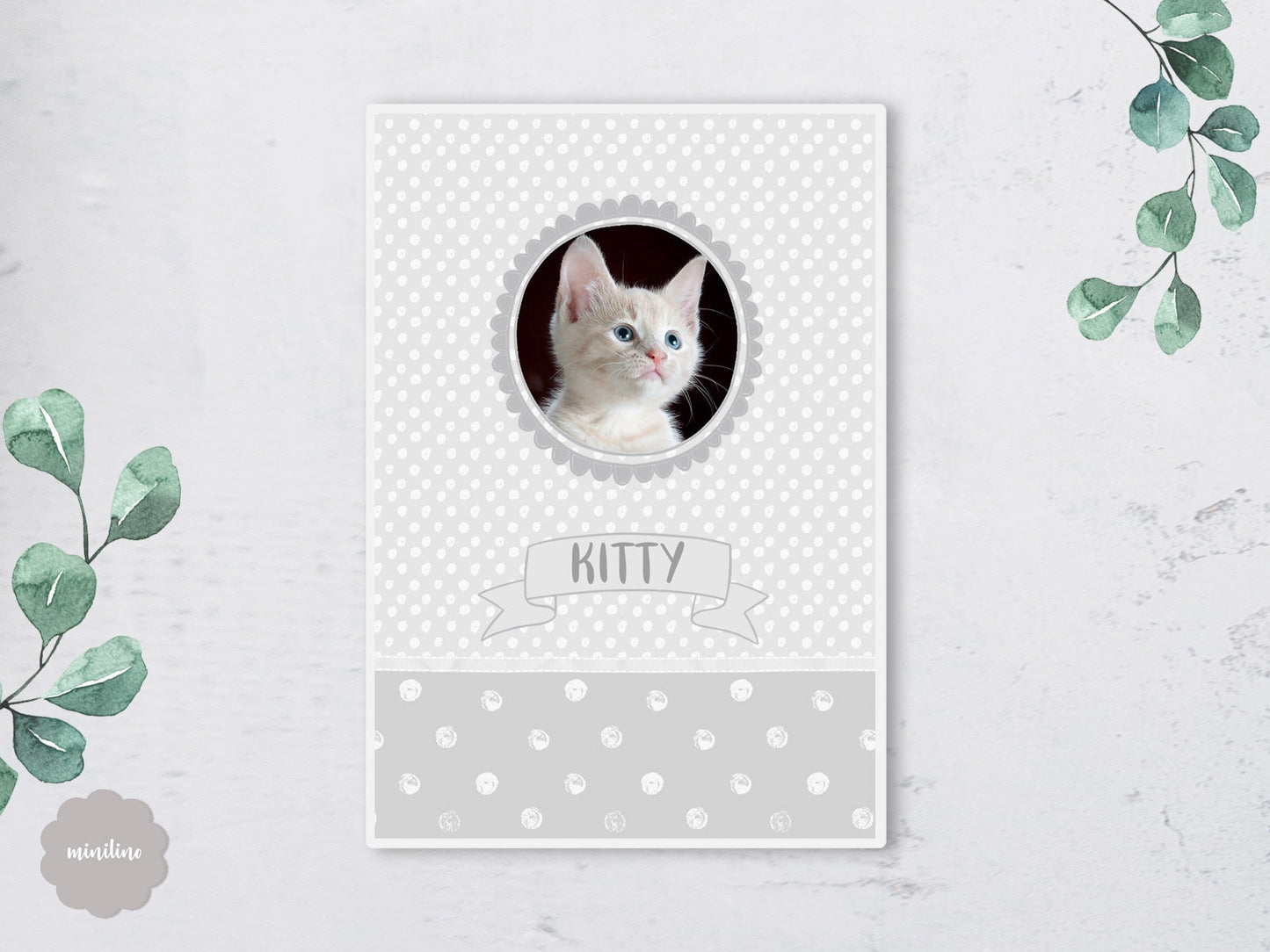 Heimtierausweis, Impfpass Hülle, für Tiere mit Foto