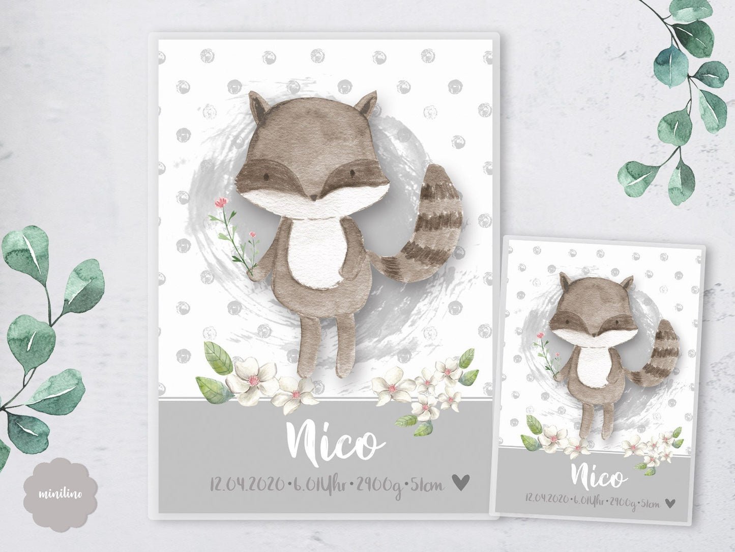 SET U-Heft Hülle & Impfpass Umschlag, Punkte Fuchs