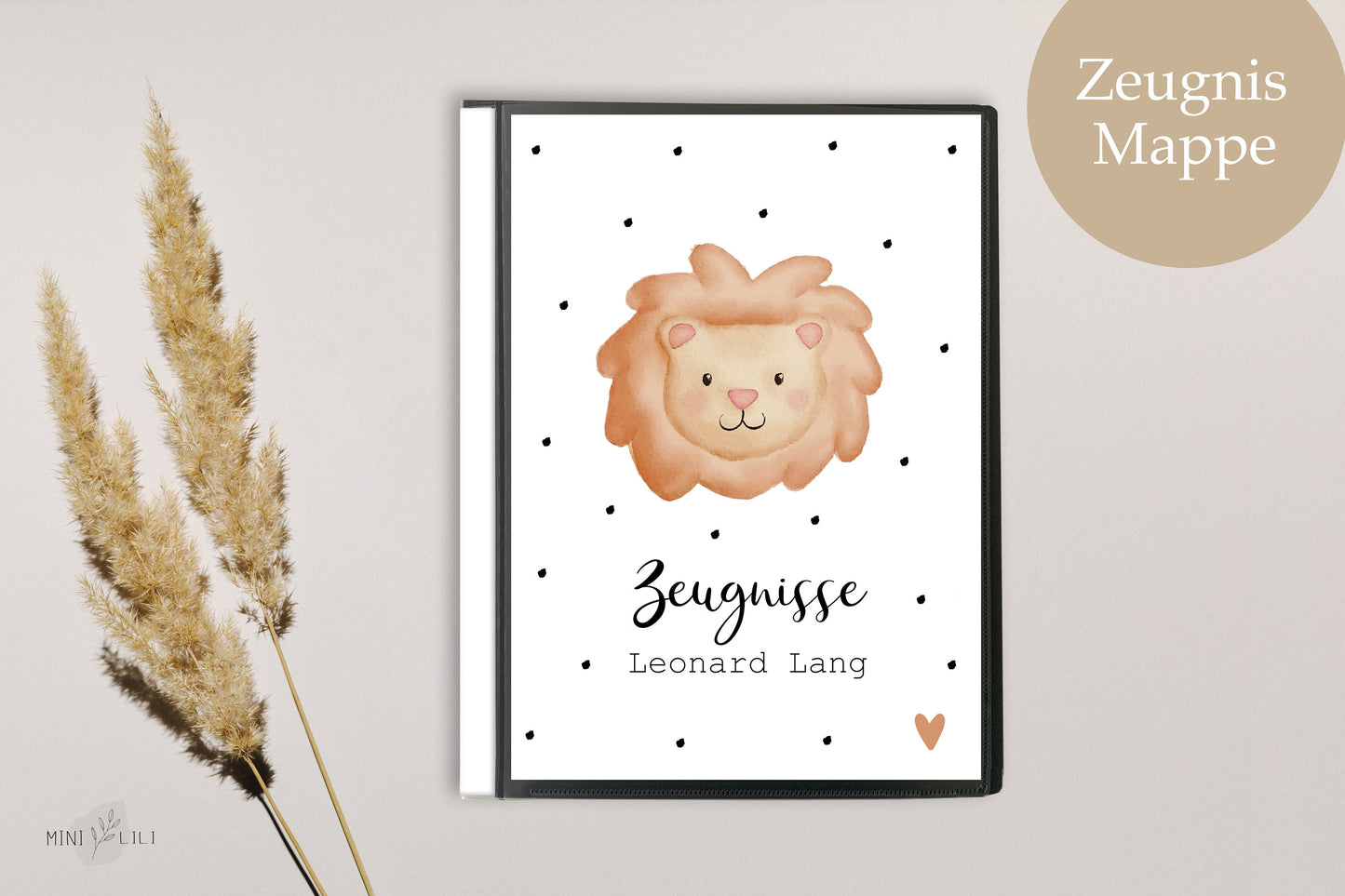 Zeugnismappe A4 für Schule mit Namen beschriftet, individuell, Schule, Geschenk Einschulung