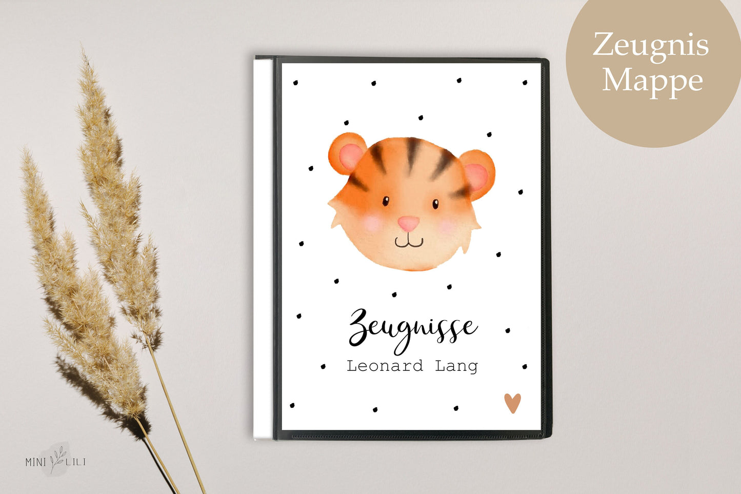 Zeugnismappe A4 für Schule mit Namen beschriftet, individuell, Schule, Geschenk Einschulung