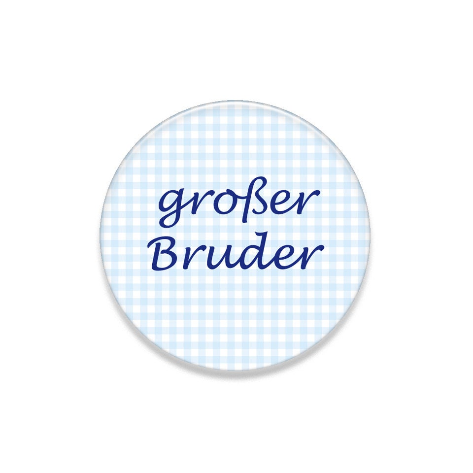 Geschwister Button/Spiegel/Magnet/Anhänger, großer Bruder, Geschenk zur Geburt