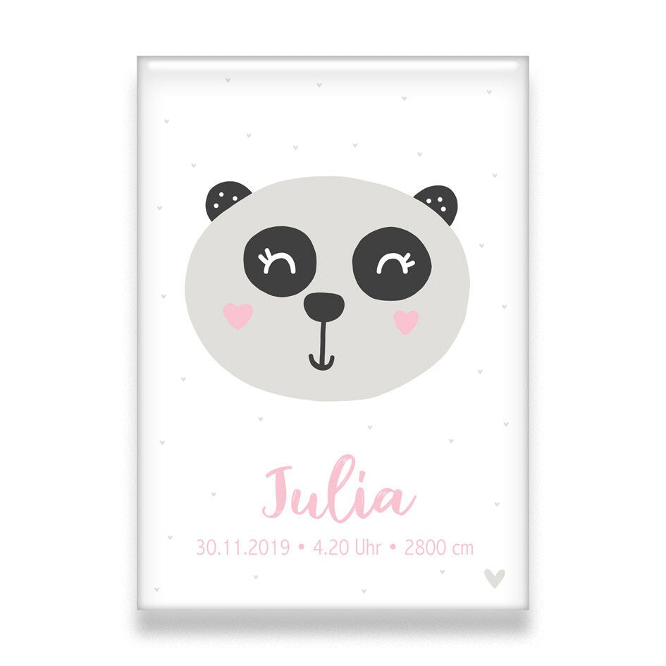 U-Heft Hülle & Impfpass Umschlag mit Panda und Herzchen