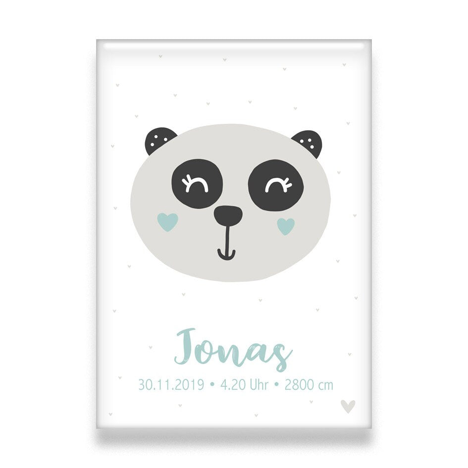 U-Heft Hülle & Impfpass Umschlag mit Panda und Herzchen