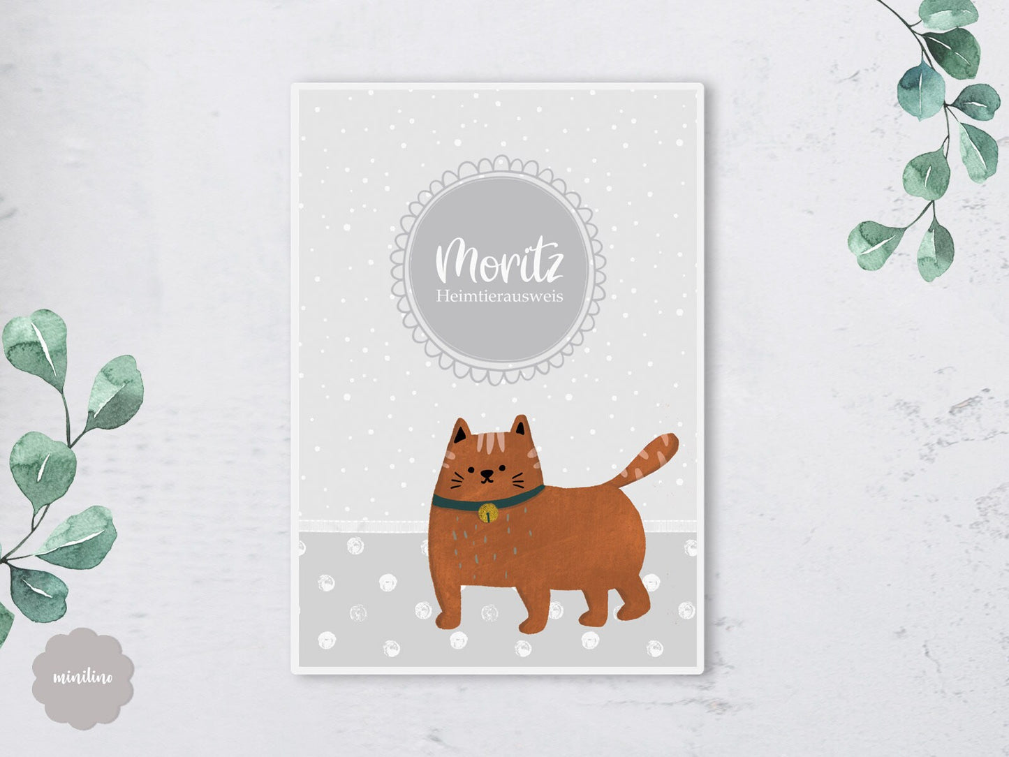 Heimtierausweis, Impfpass Hülle, für Katze